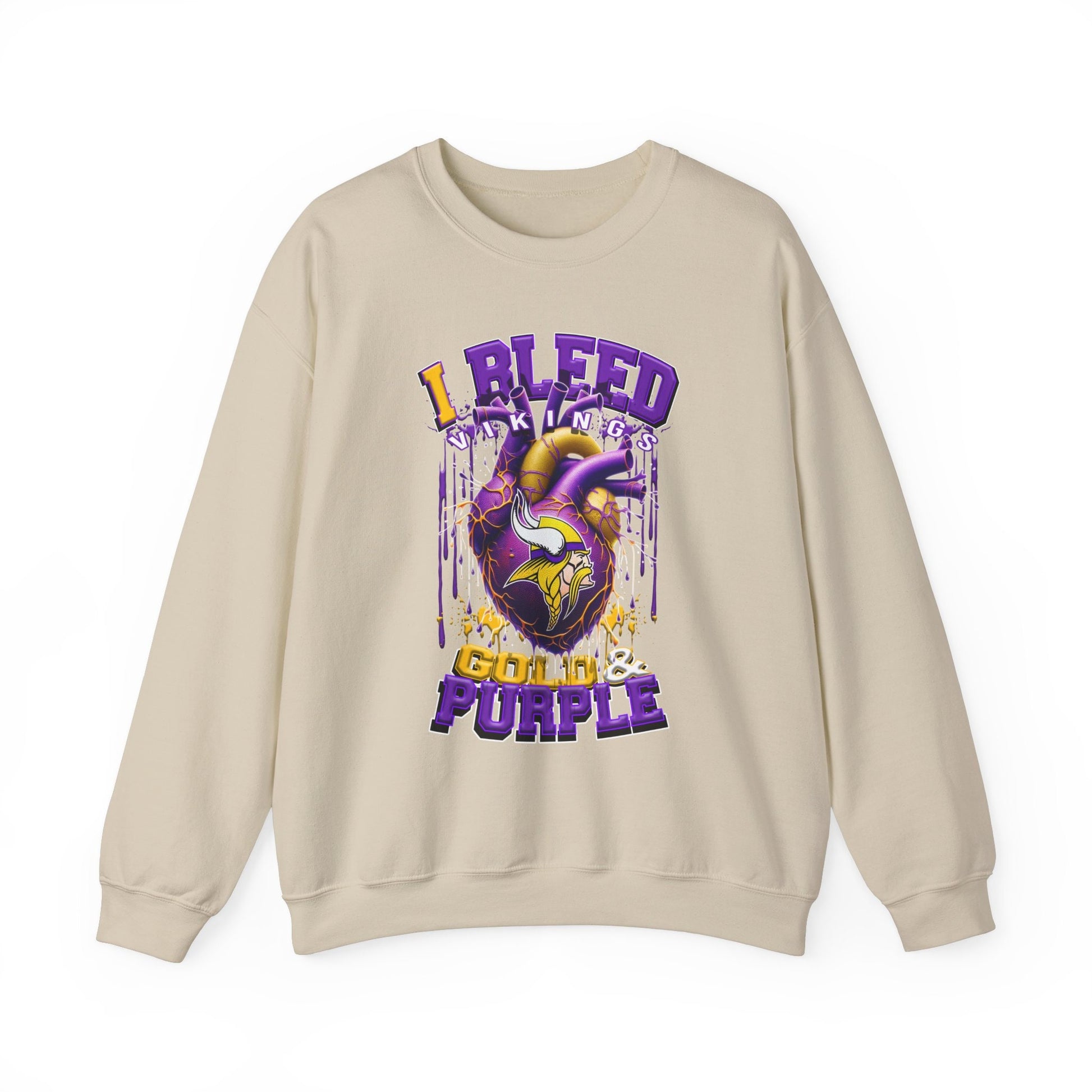 Minnesota Vikings Inspired Heavy Blend™ Crewneck Sweatshirt