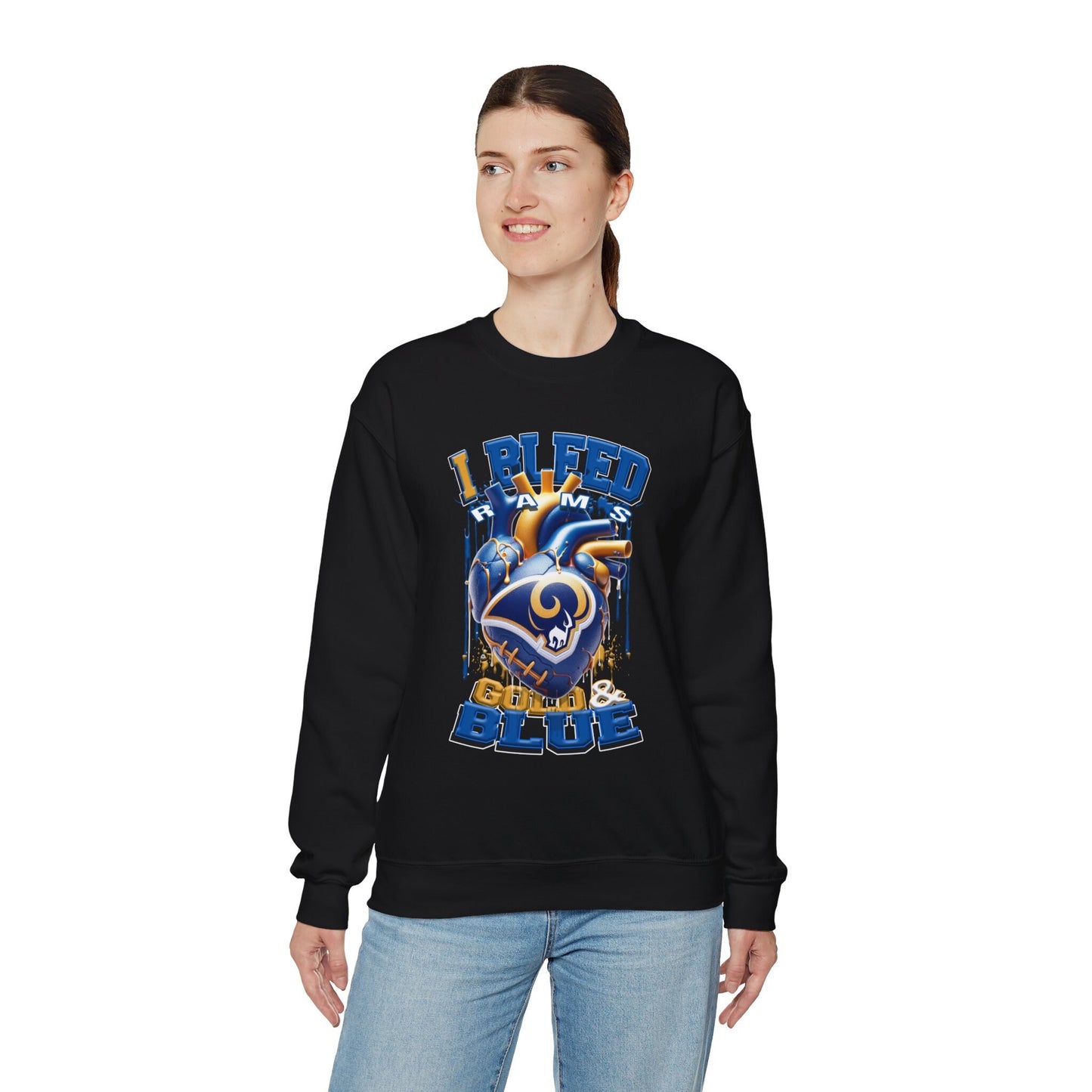 Los Angeles Rams Inspired Heavy Blend™ Crewneck Sweatshirt