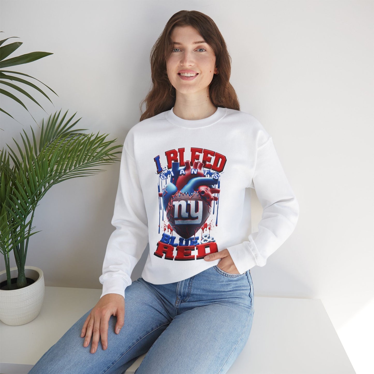 Newyork Giants Inspired Heavy Blend™ Crewneck Sweatshirt