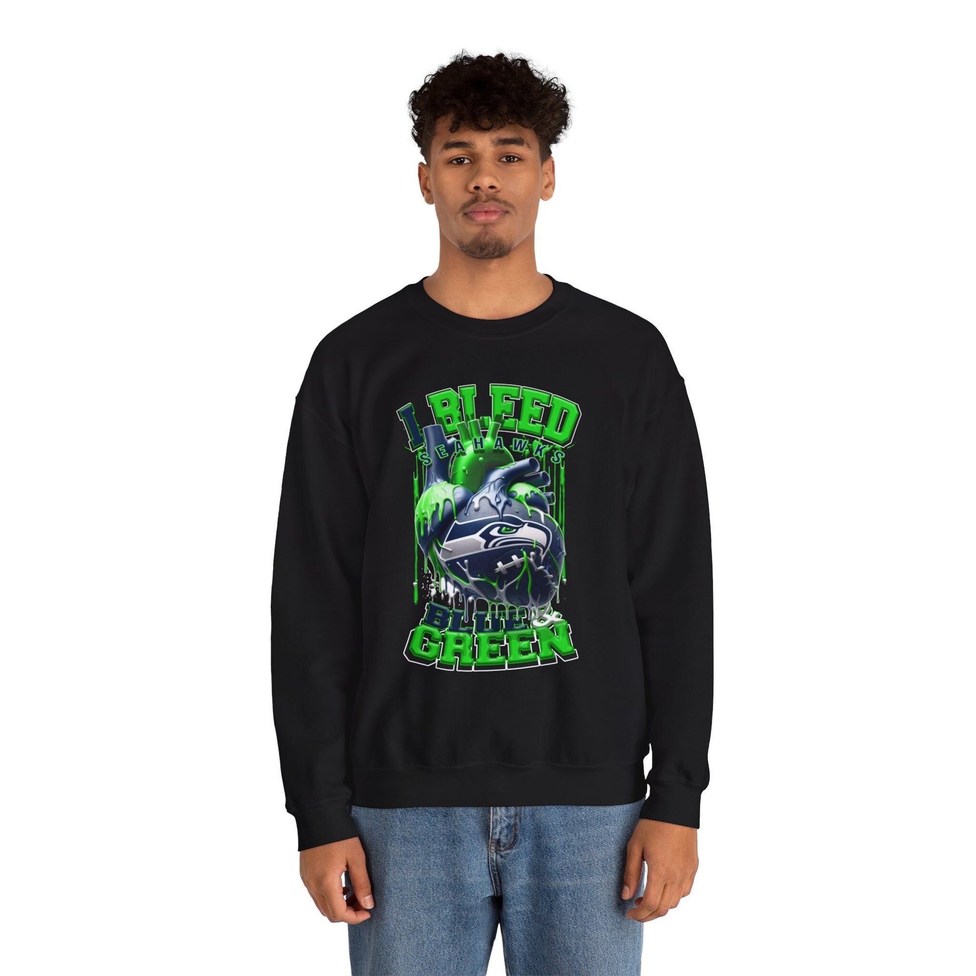 Seatle Seahawks Inspired Heavy Blend™ Crewneck Sweatshirt