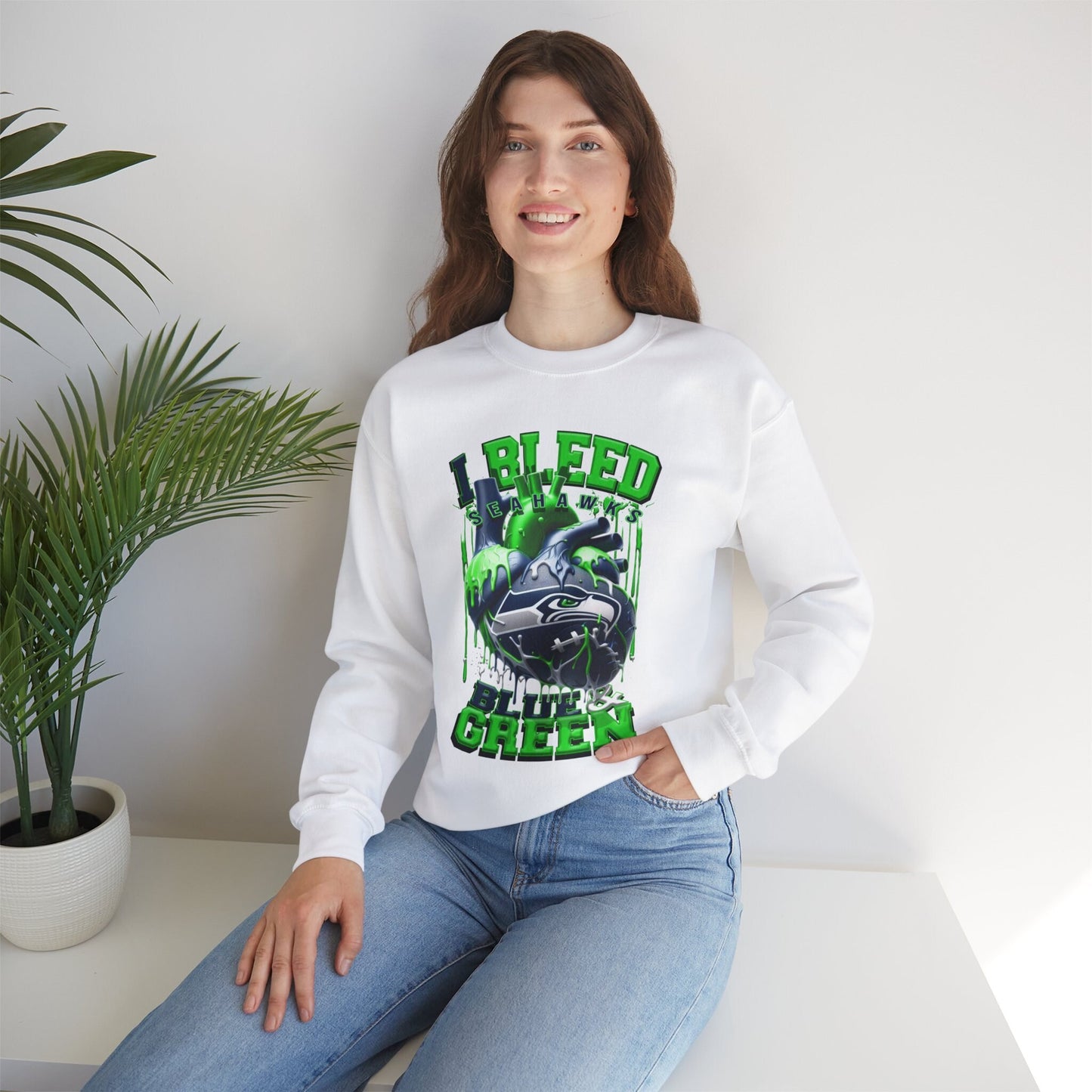 Seatle Seahawks Inspired Heavy Blend™ Crewneck Sweatshirt