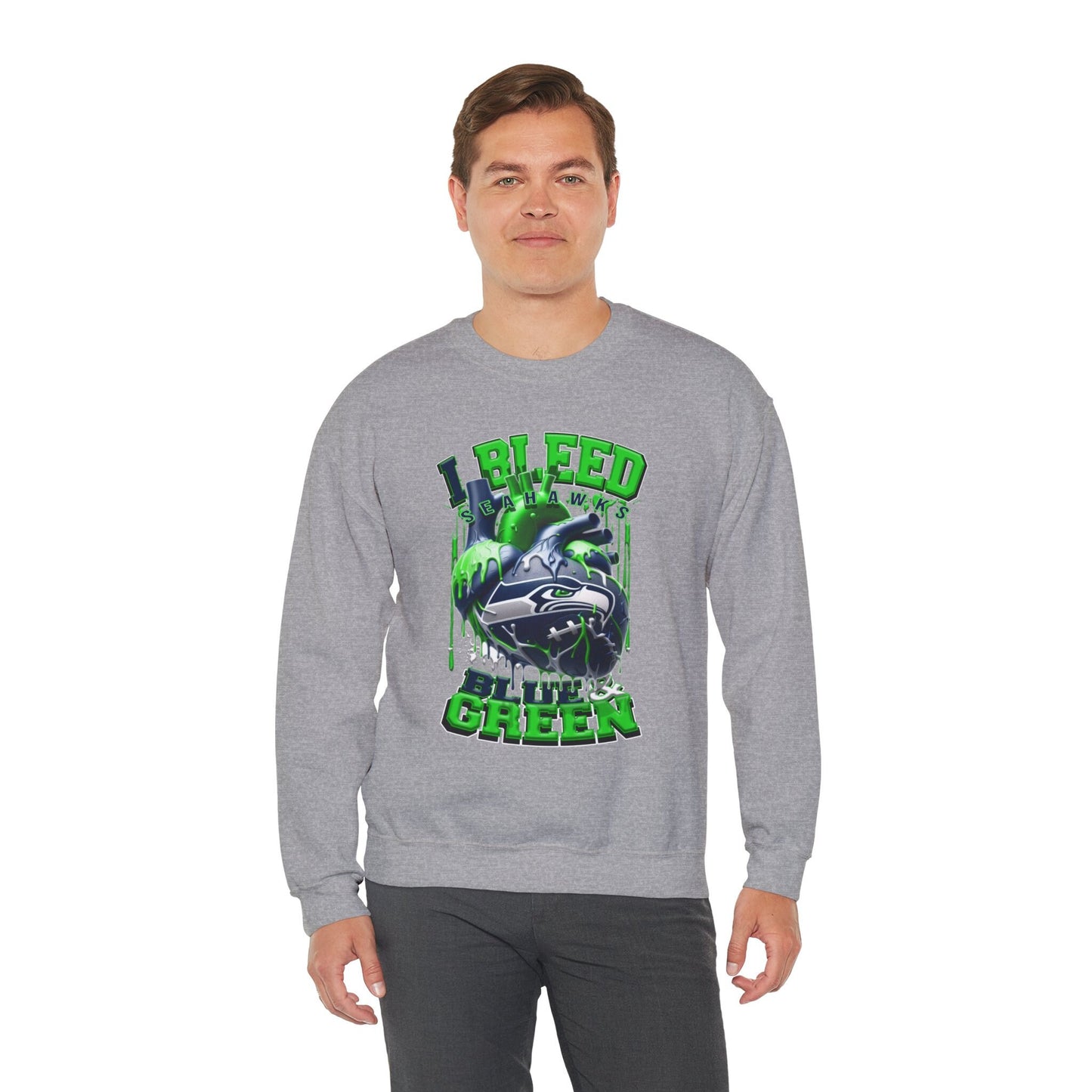 Seatle Seahawks Inspired Heavy Blend™ Crewneck Sweatshirt