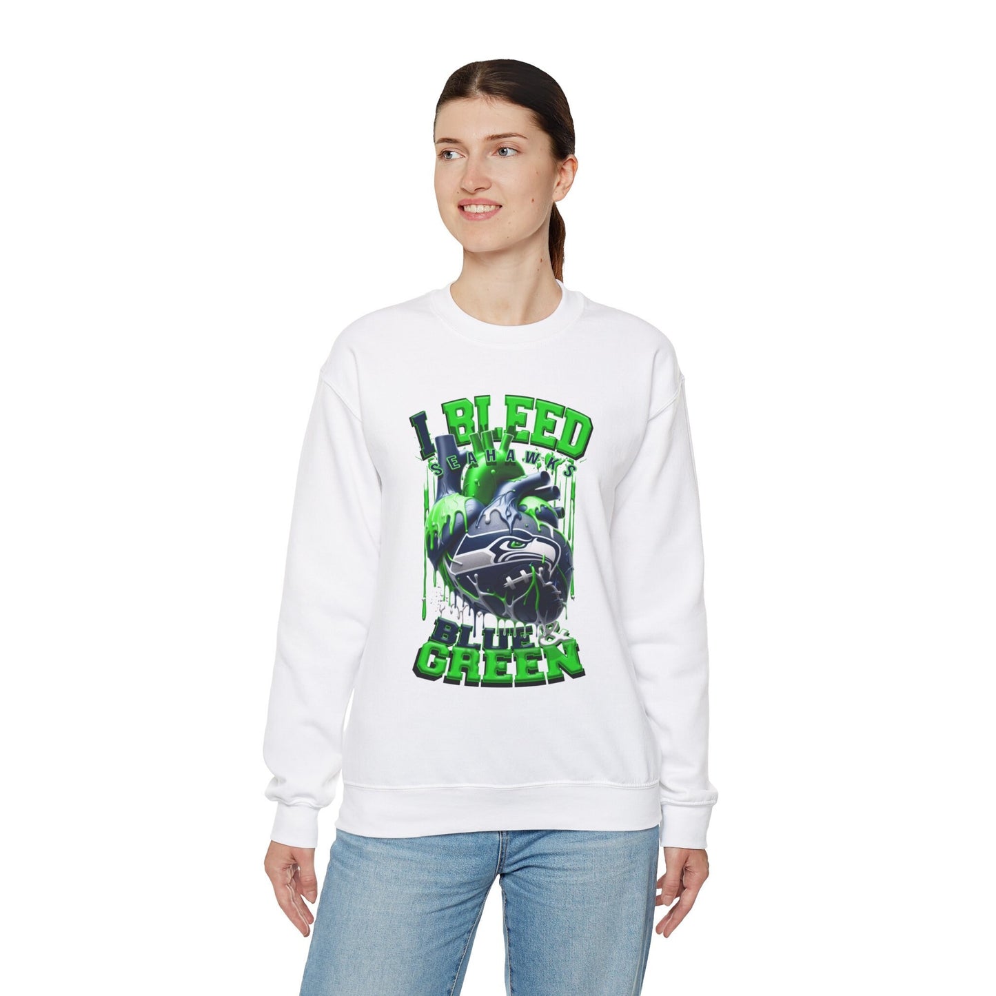 Seatle Seahawks Inspired Heavy Blend™ Crewneck Sweatshirt