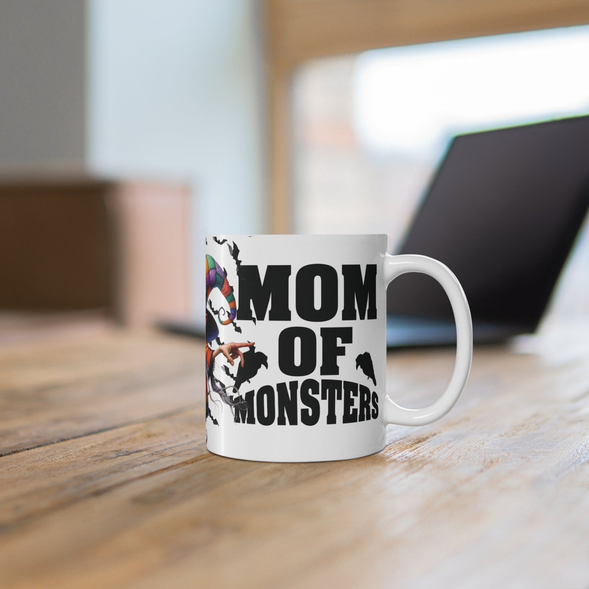 Halloween Coffee Mug - Unique Gift Idea for Coffee Lovers, Sarcastic Humor Teacup, Office Desk Decor, Novelty Quote Mug