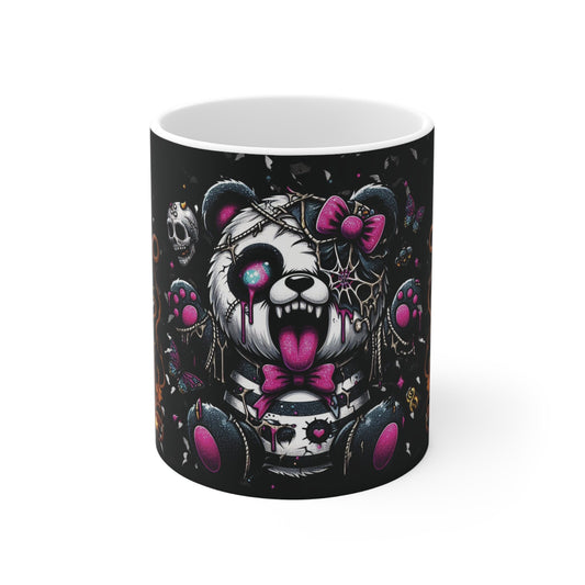 Psycho, crazy Bear Halloween dark, gothic mug