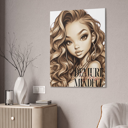 30x40 Beautiful young lady wall art Canvas Stretched, 0.75"