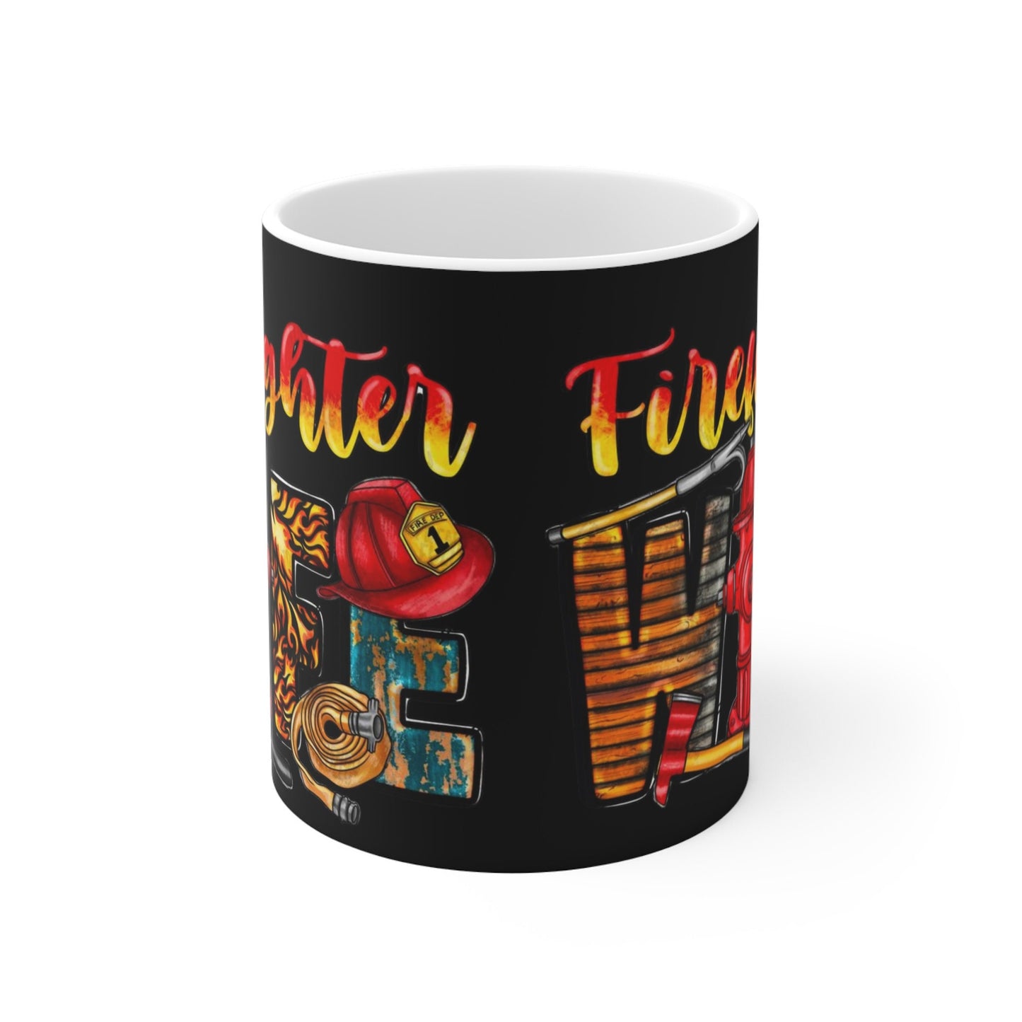 fire fighter wife mug,Funny Quote Coffee Mug - Unique Gift Idea, 11oz Ceramic Cup, Sarcastic mugs, Office Desk Decor, Novelty Quote Mug