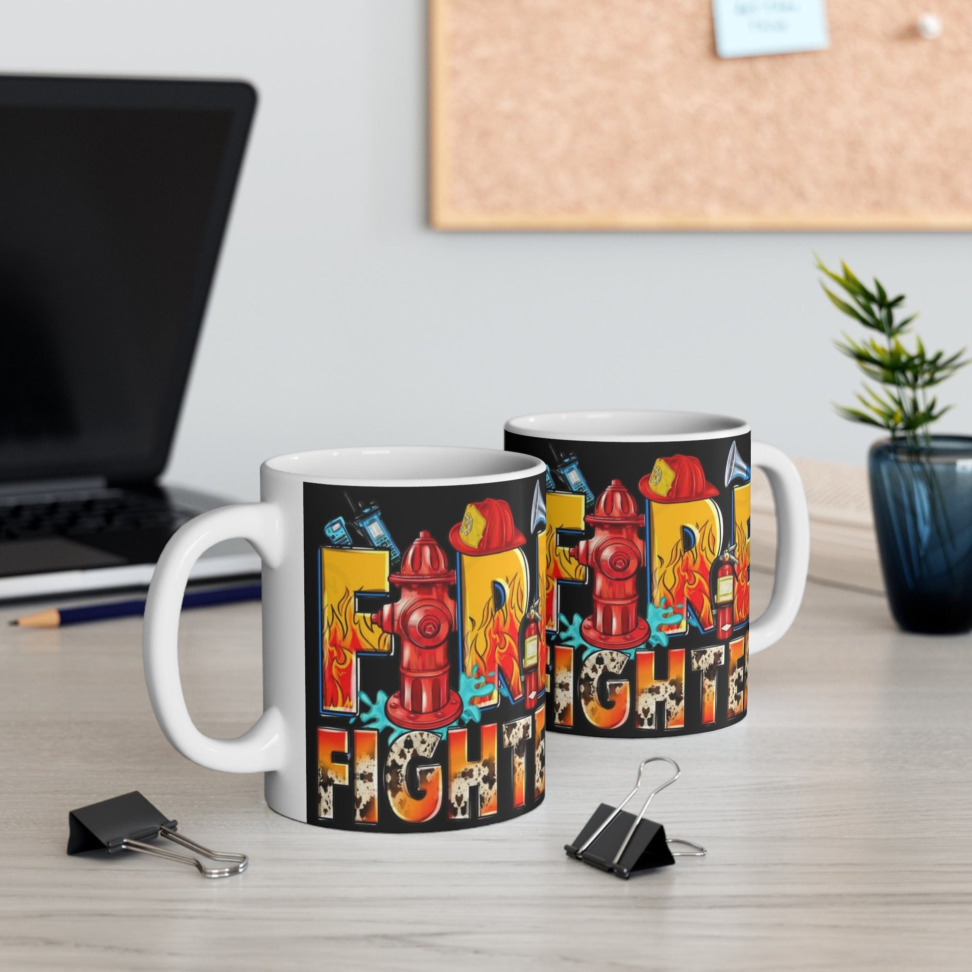 Fire fighter mug, Funny Quote Coffee Mug - Unique Gift Idea, 11oz Ceramic Cup, Sarcastic humor, Office Desk Decor, Novelty Quote Mug