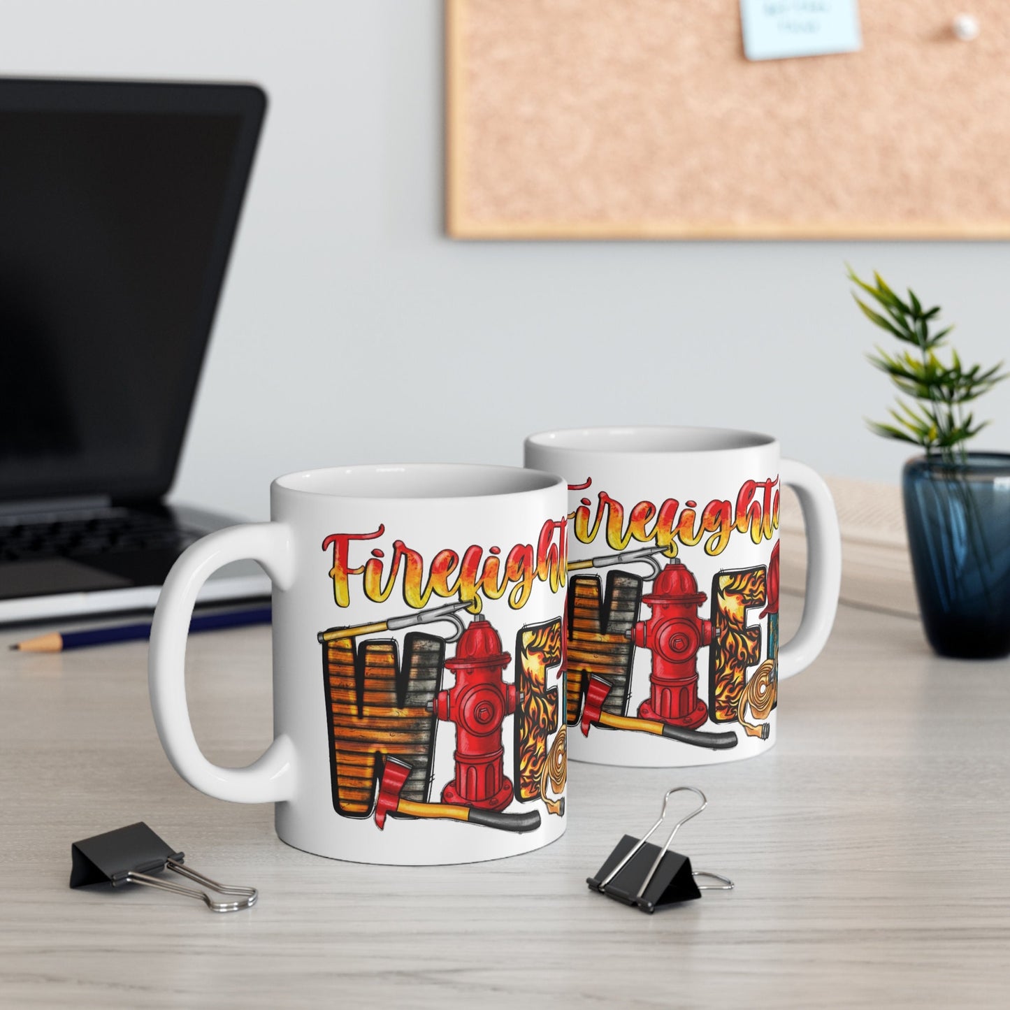 fire fighter wife mug,Funny Quote Coffee Mug - Unique Gift Idea, 11oz Ceramic Cup, Sarcastic Humor, Office Desk Decor, Novelty Quote Mug