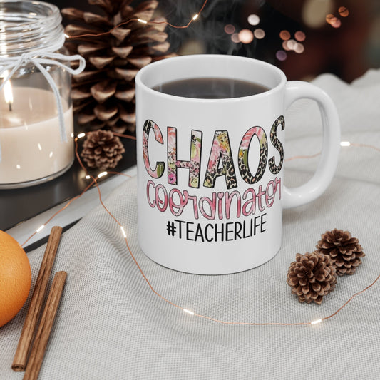 teacher Mug, Funny Quote Coffee Mug - Unique Gift Idea, 11oz Ceramic Cup, Sarcastic Humor Teacup, Office Desk Decor, Novelty Quote Mug