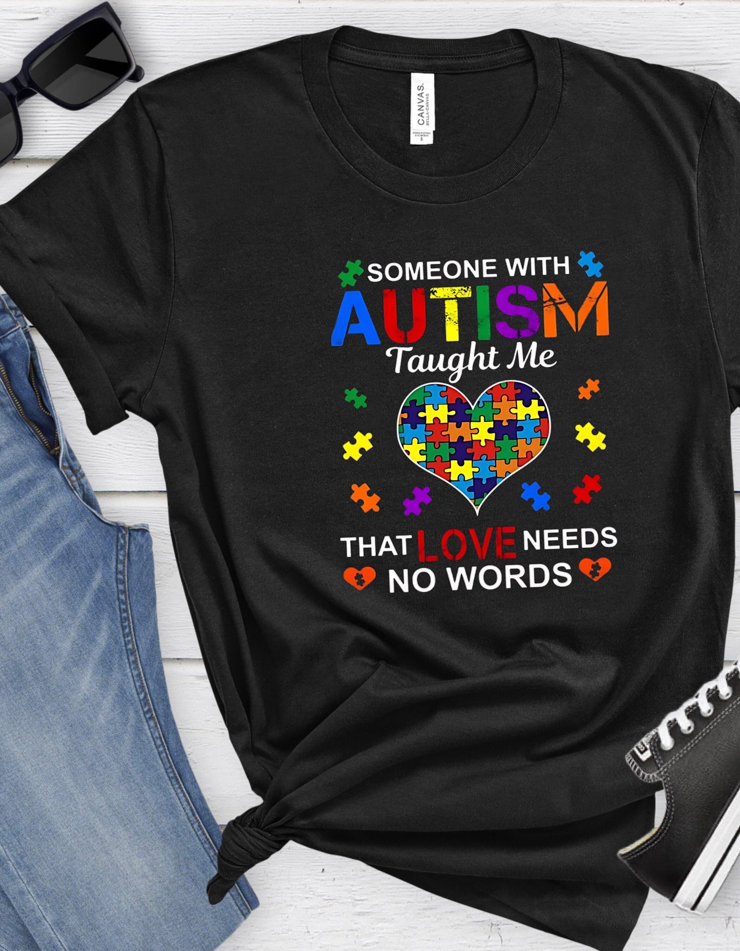 Autism Tee, Support Autism Research, Mom, Daughter, Son family members and friends with Autism