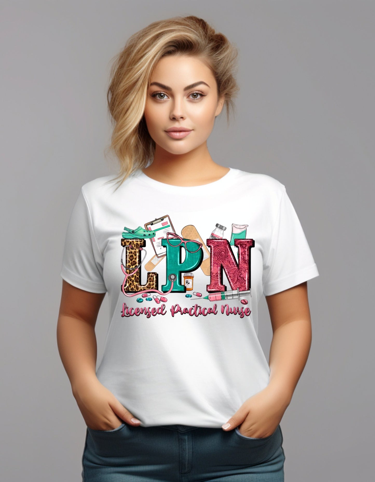 LPN Nurse Tee, Holiday Nurse Shirts for Her, Him, Comfy shirt, Women Graphic Tee, Best Friend Gift, Fitness Shirt, Gift for Coworker