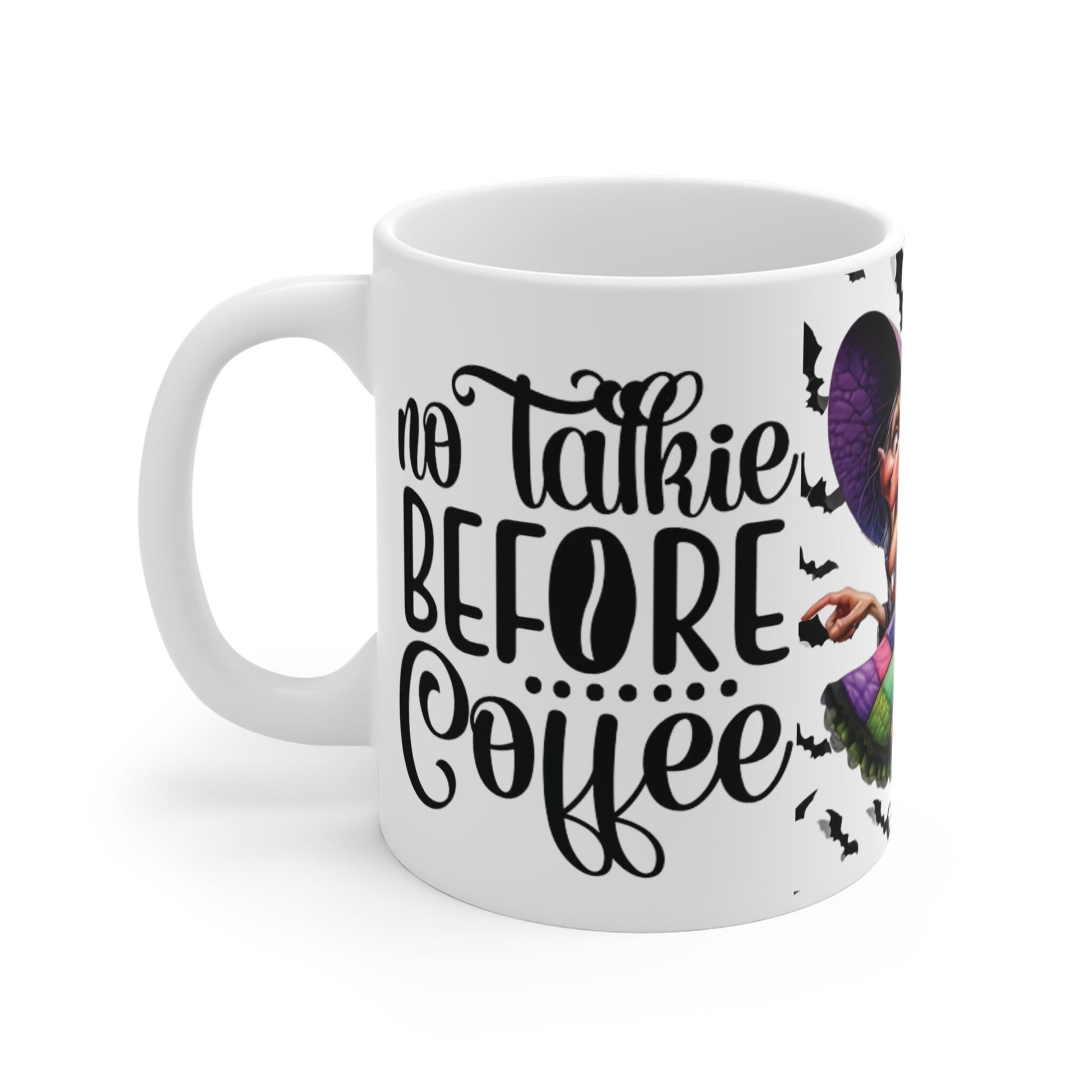 Halloween Coffee Mug - Unique Gift Idea for Coffee Lovers, Sarcastic Humor Teacup, Office Desk Decor, Novelty Quote Mug