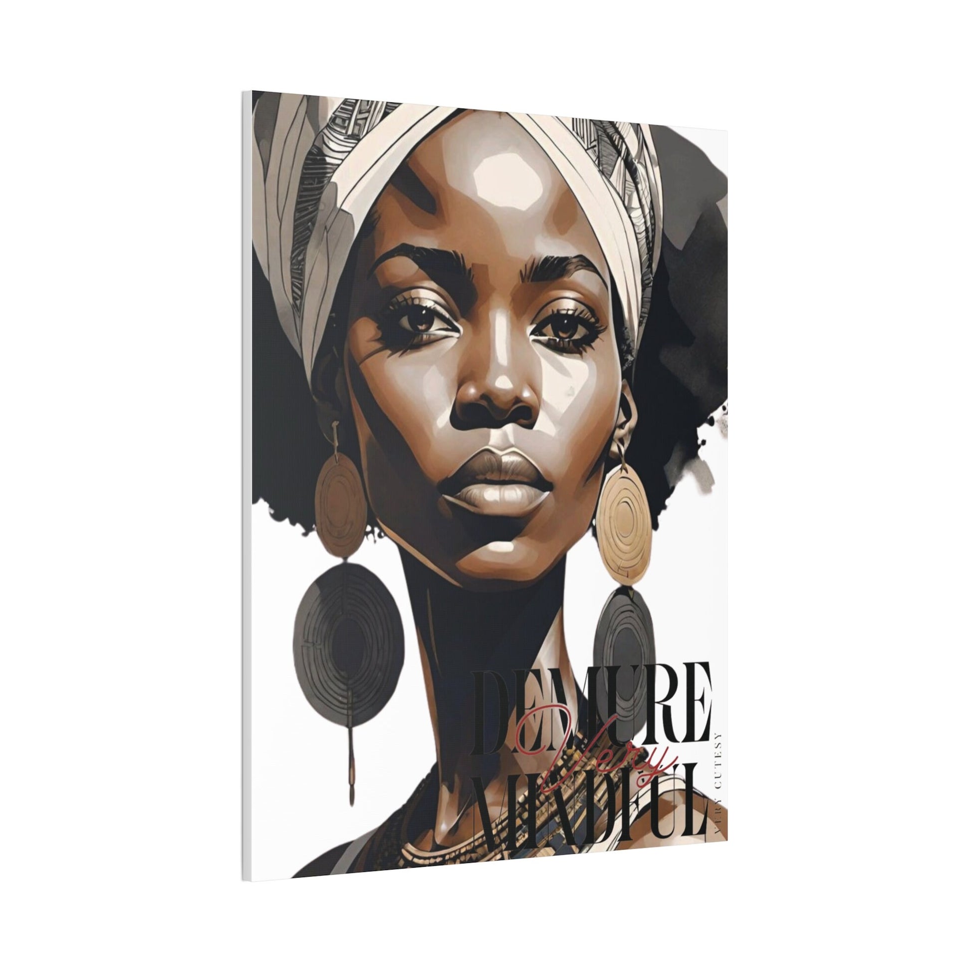 30x40 large Beautiful black woman on Canvas Stretched, 0.75"