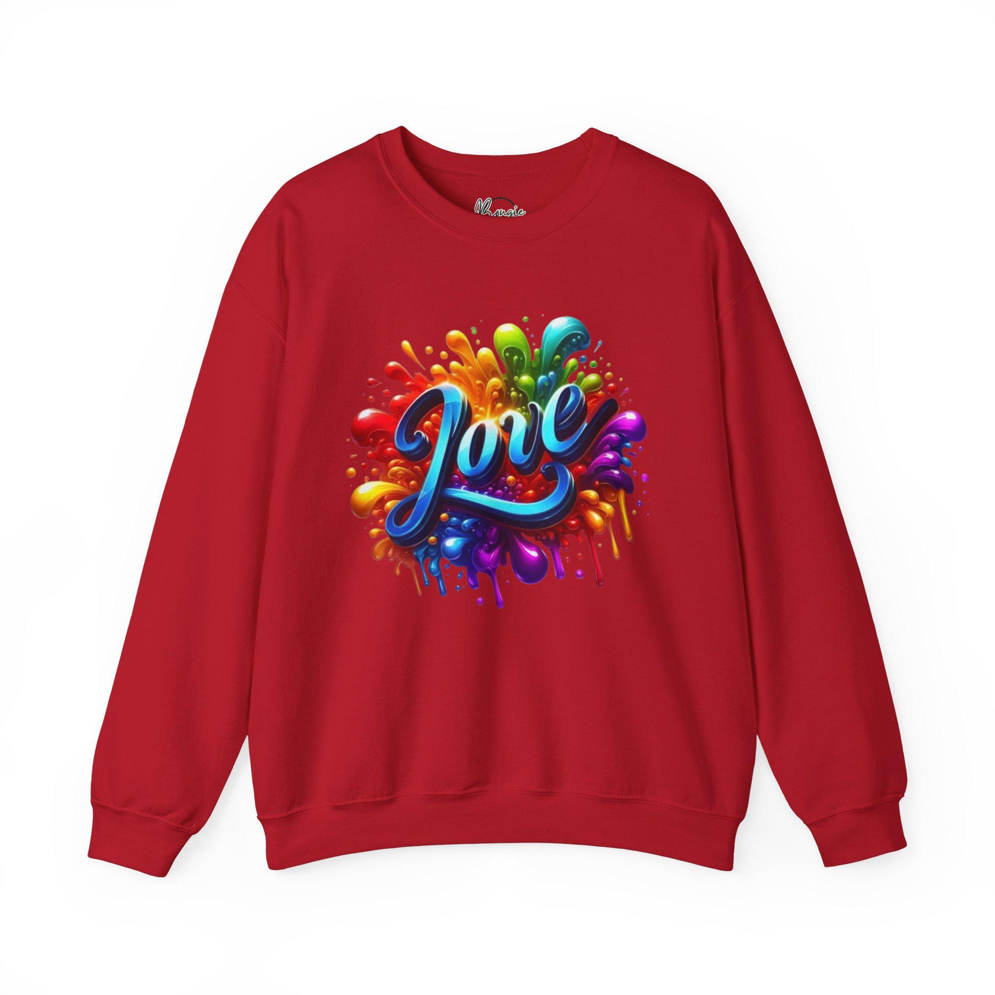 Love In Graphiti style Unisex Heavy Blend™ Crewneck Sweatshirt