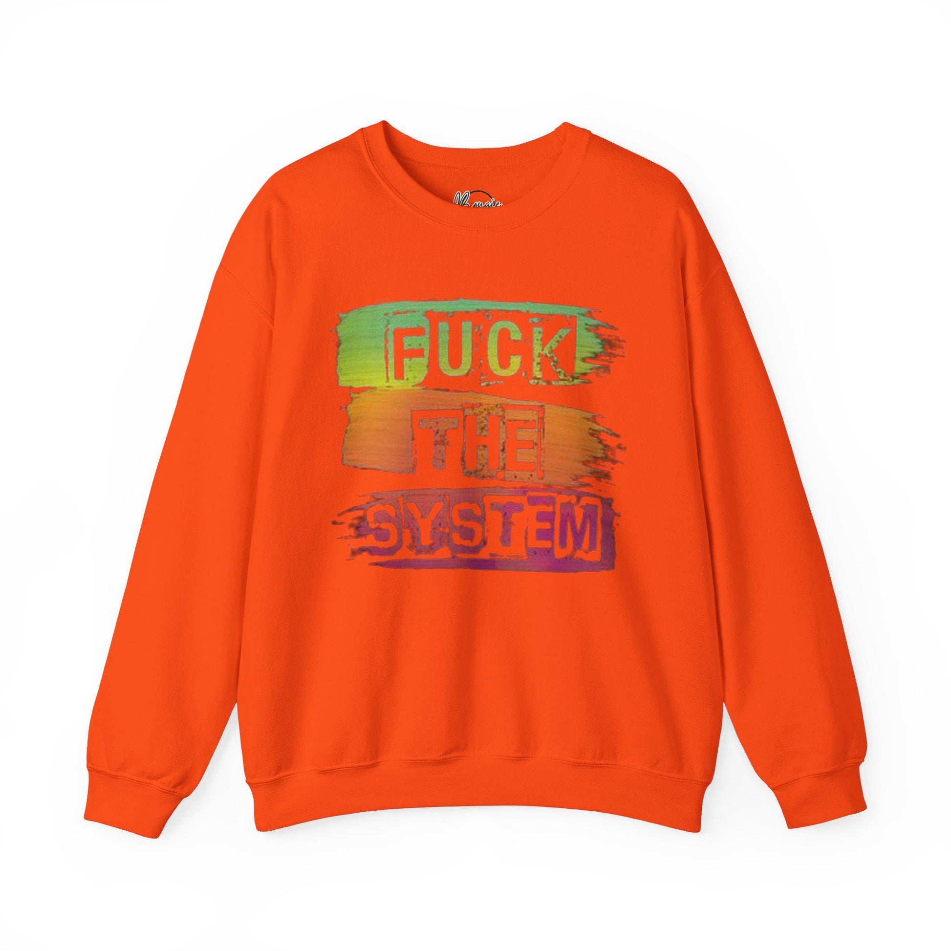 EFF the System Funny Unisex Heavy Blend™ Crewneck Sweatshirt