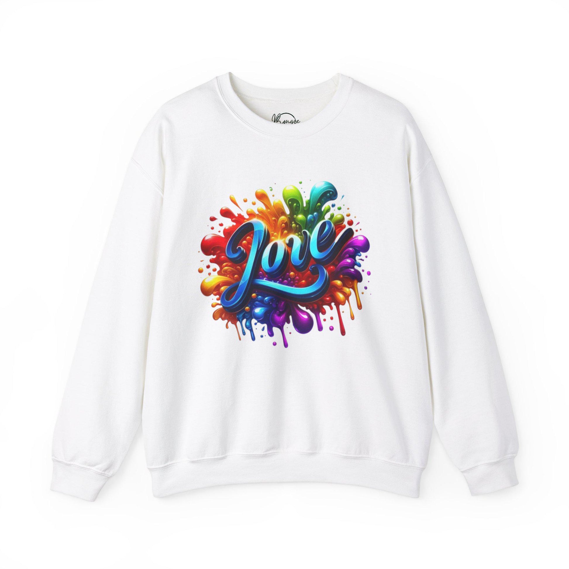 Love In Graphiti style Unisex Heavy Blend™ Crewneck Sweatshirt